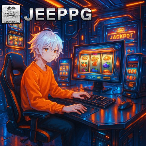 Imagem promocional da JEEPPG mostrando benefícios, ofertas e programa de recompensas da plataforma